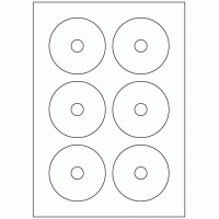 505 - Label Size Mini CD Label - 6 labels per sheet 505 - Label Size Mini CD Label - 6 labels per sheet