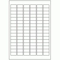 507 - Label Size 30mm x 16mm - 96 labels per sheet