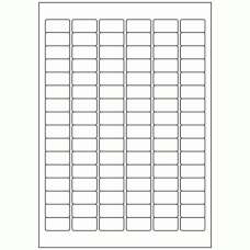 507 - Label Size 30mm x 16mm - 96 labels per sheet 