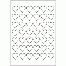 509 - Label Size 28mm x 30mm - 42 labels per sheet 