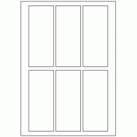 512 - Label Size 55mm x 135mm - 6 labels per sheet 512 - Label Size 55mm x 135mm - 6 labels per sheet