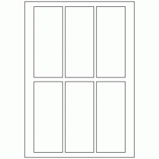 512 - Label Size 55mm x 135mm - 6 labels per sheet 