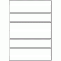 517 - Label Size 203mm x 38mm - 6 labels per sheet