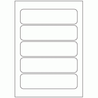 521 - Label Size 177mm x 46mm - 5 labels per sheet