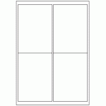 523 - Label Size 99.1mm x 139mm - 4 labels per sheet