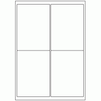 523 - Label Size 99.1mm x 139mm - 4 labels per sheet