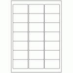 528 - Label Size 63.5mm x 38.1mm - 21 labels per sheet