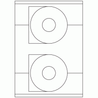 530 - Label Shape - CD/DVD - 2 labels per sheet