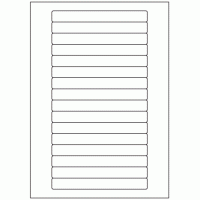 531 - Label Shape - Video Spine - 16 labels per sheet