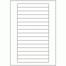 531 - Label Shape - Video Spine - 16 labels per sheet 