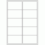 533 - Label Size 99mm x 57mm - 10 labels per sheet