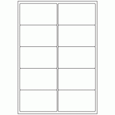 533 - Label Size 99mm x 57mm - 10 labels per sheet 
