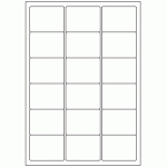535 - Label Size 63.5mm x 46.6mm - 18 labels per sheet