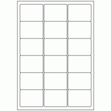 535 - Label Size 63.5mm x 46.6mm - 18 labels per sheet 