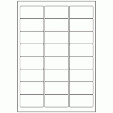536 - Label Size 64mm x 33.9mm - 24 labels per sheet 