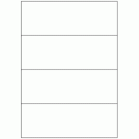 538 - Label Size 210mm x 73.8mm - 4 labels per sheet