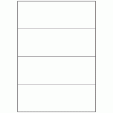 538 - Label Size 210mm x 73.8mm - 4 labels per sheet 