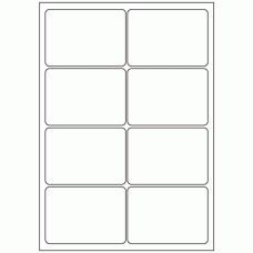 539 - Label Size 97mm x 68mm - 8 labels per sheet 