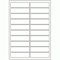 541 - Label Size 97mm x 26mm - 20 labels per sheet 541 - Label Size 97mm x 26mm - 20 labels per sheet