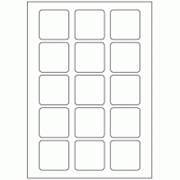 544 - Label Size 50mm x 50mm - 15 labels per sheet