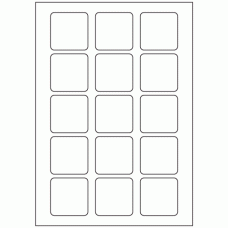 544 - Label Size 50mm x 50mm - 15 labels per sheet 