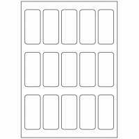 545 - Label Size 34mm x 75mm - 15 labels per sheet 545 - Label Size 34mm x 75mm - 15 labels per sheet