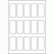 545 - Label Size 34mm x 75mm - 15 labels per sheet 