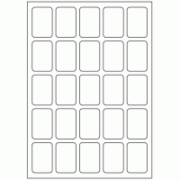 546 - Label Size 34mm x 51mm - 25 labels per sheet