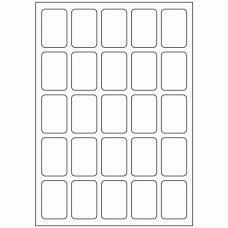546 - Label Size 34mm x 51mm - 25 labels per sheet 