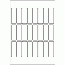 550 - Label Size 23mm x 73mm - 24 labels per sheet 