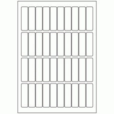 552 - Label Size 18mm x 63mm - 40 labels per sheet 
