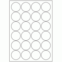 553 - Label Size 45mm dia - 24 labels per sheet