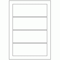 555 - Label Size 174mm x 63mm - 4 labels per sheet 555 - Label Size 174mm x 63mm - 4 labels per sheet