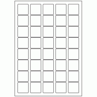562 - Label Size 33mm x 33mm - 40 labels per sheet 562 - Label Size 33mm x 33mm - 40 labels per sheet