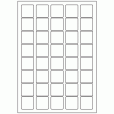 562 - Label Size 33mm x 33mm - 40 labels per sheet 