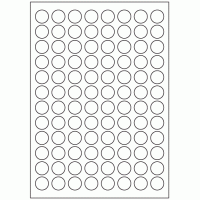 563 - Label Size 20mm dia - 96 labels per sheet 563 - Label Size 20mm dia - 96 labels per sheet