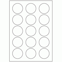 564 - Label Size 50mm dia - 15 labels per sheet 564 - Label Size 50mm dia - 15 labels per sheet