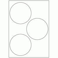 565 - Label Size 112mm dia - 3 labels per sheet 565 - Label Size 112mm dia - 3 labels per sheet