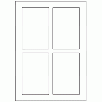 575 - Label Size 80mm x 125mm - 4 labels per sheet