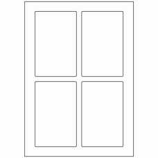 575 - Label Size 80mm x 125mm - 4 labels per sheet 