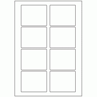 577 - Label Size 80mm x 65mm - 8 labels per sheet