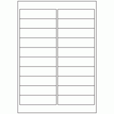 580 - Label Size 98mm x 25.4mm - 20 labels per sheet 