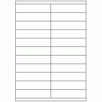 581 - Label Size 105mm x 25.4mm - 22 labels per sheet