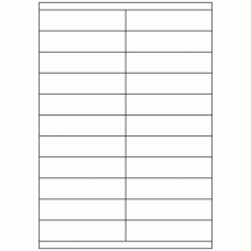 581 - Label Size 105mm x 25.4mm - 22 labels per sheet 