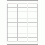 582 - Label Size 64mm x 25.4mm - 30 labels per sheet