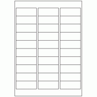 582 - Label Size 64mm x 25.4mm - 30 labels per sheet