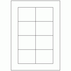 586 - Label Size 75mm x 60mm - 8 labels per sheet 