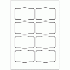 587 - Bottle Label Size 85mm x 55mm - 8 labels per sheet 