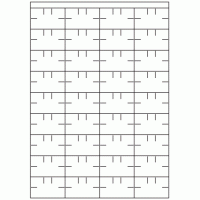 589 - Label Size 52.5mm x 32mm - 36 labels per sheet