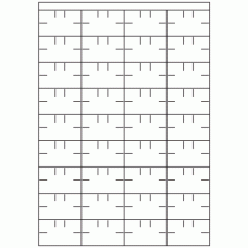 589 - Label Size 52.5mm x 32mm - 36 labels per sheet 